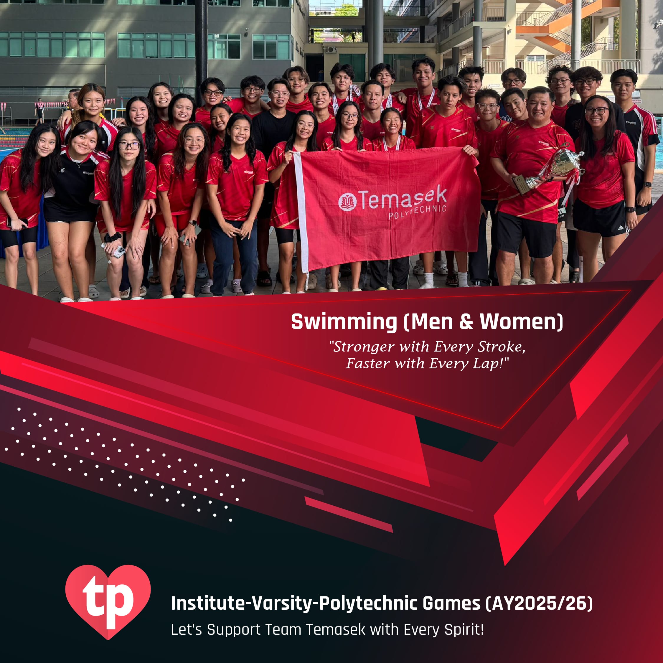 Image of TP Swimming (Men & Women) teams for IVP Games